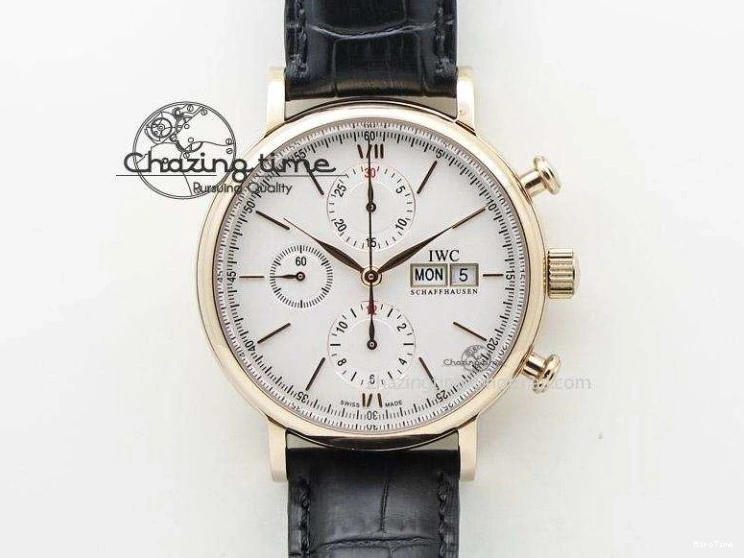 MIROTIME 0412 EasyCare Pilot Chrono IW388001 Real Ceramic ZF 1:1 Best Edition On Black Nylon Strap A 7279